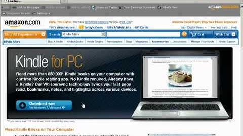 Video Shows You How to Read Kindle Books On Your Computer