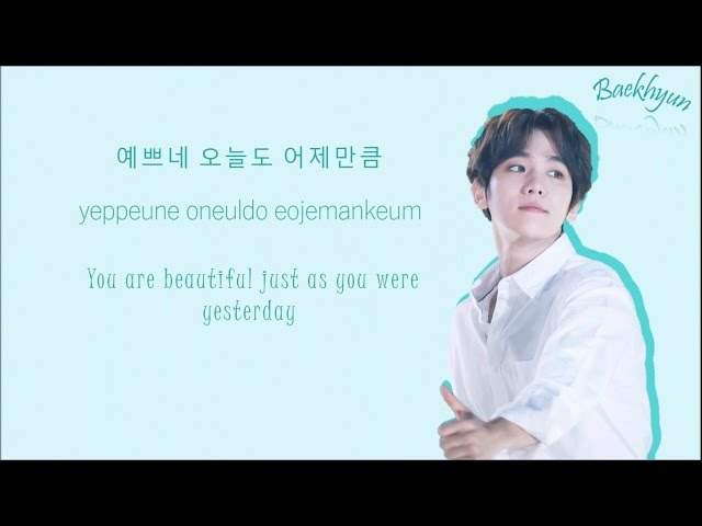 EXO BAEKHYUN 백현 u0026 SUZY 수지 - Dream Color-Coded-Lyrics Han l Rom l Eng 가사 by xoxobuttons class=