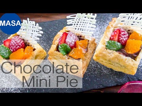 巧克力草莓迷你派/Chocolate Custard Pie |MASAの料理ABC