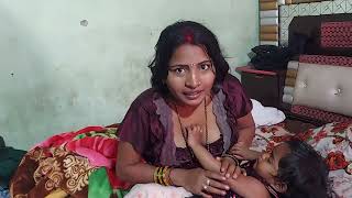 Cute Bhabhi Breastfeeding Vlog | Mom And Baby Masti Video | Maa Ka doodh | Mother Milk | Indian Woma