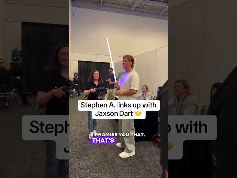 Stephen A. 🤝 Jaxson Dart (via stephenasmith/IG)