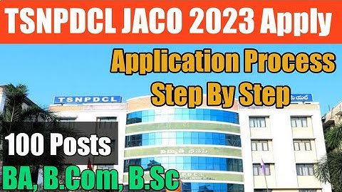 TSNPDCL JACO Apply Online Telugu|TSNPDCL Junior Assistant Application Process Step by Step|TS JACO