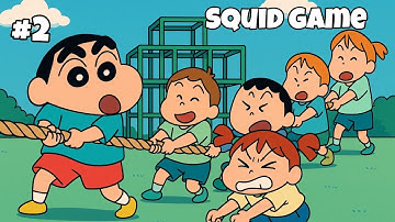 Shinchan & Nobita in Squid Game Glass Bridge in GTA 5 | Gone Intense 😱