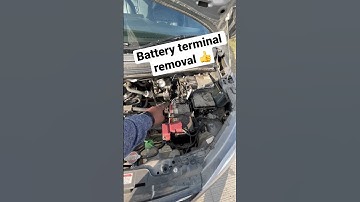 Right way to remove battery terminals 👍