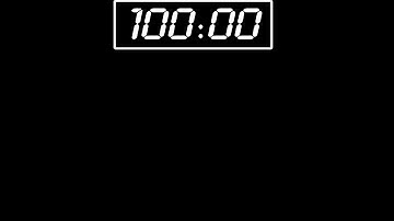 100 seconds countdown timer with Gallery Clock Remastered (BBC Remix)