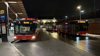 2012 MAN Lion's City CNG with loud ZF Ecolife (Slippery road/kickdown)
