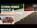 STORM DEBBIE, SAINSBURYS HAUL &amp; CHRISTMAS SHOPPING VLOG!