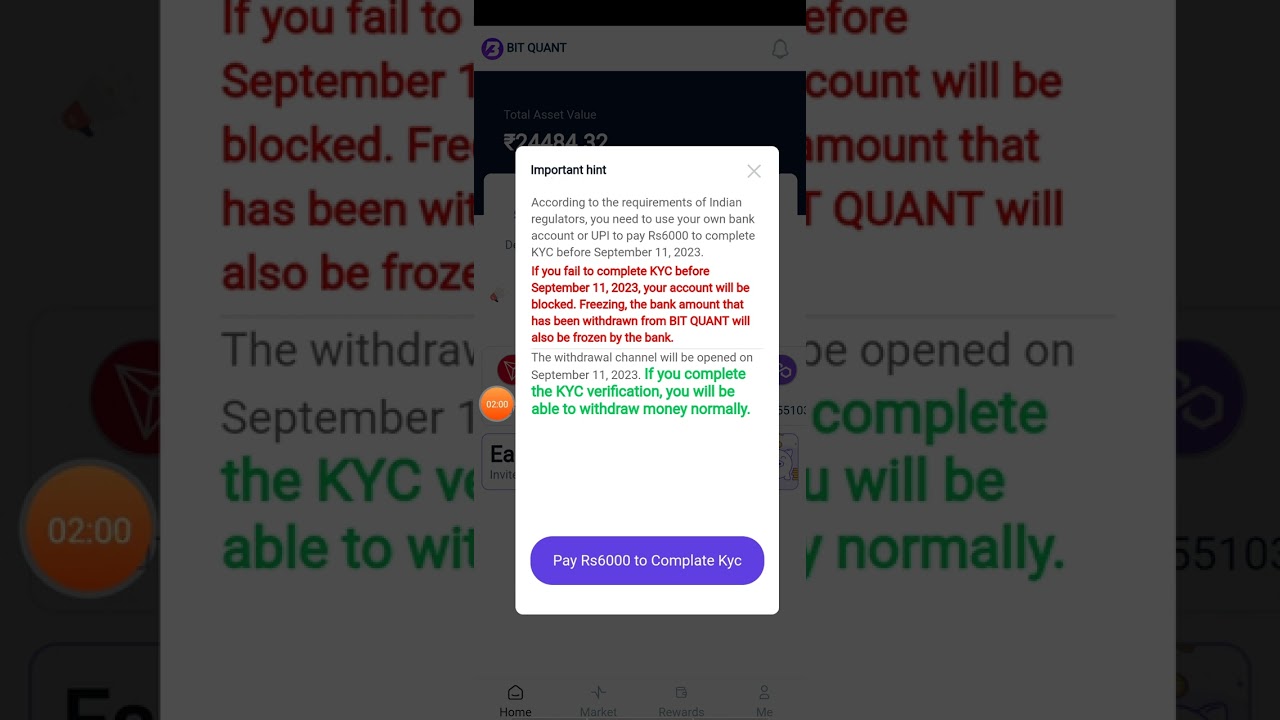 bitquant withdrawal updates ||bitquant new notice || bitquant kyc || bitquant today news || bitquant