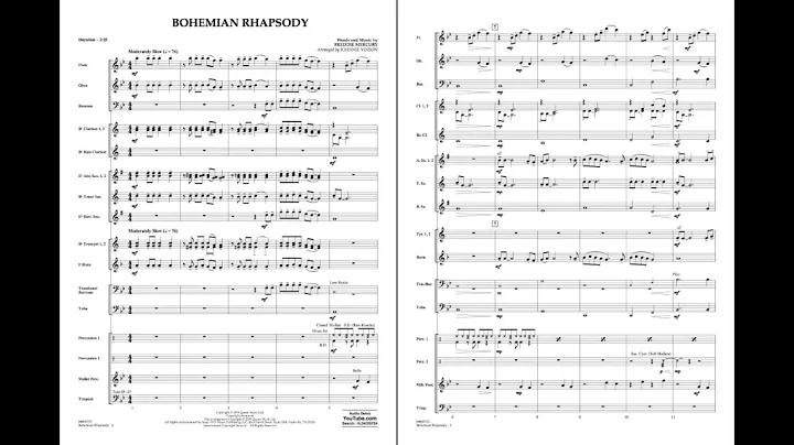 Bohemian Rhapsody by Freddie Mercury/arr. Johnnie ...