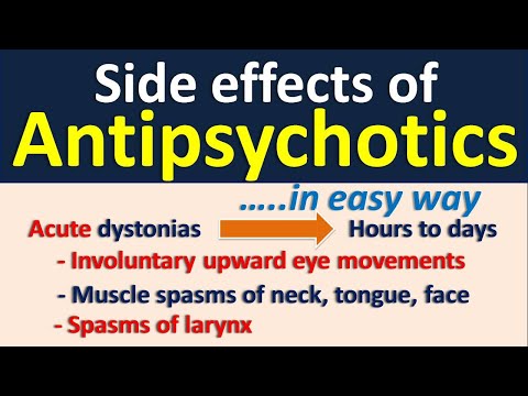 Side effects of antipsychotics to remember in easy way