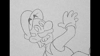 Rough Paper Animation of Luigi