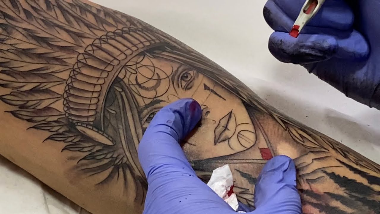 Tatuagem de Índia no antebraço ⚜️ (Vinícius Barnabé)