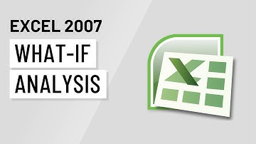 Excel 2007: What If Analysis