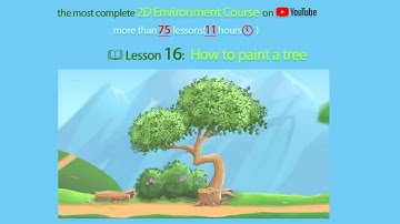 2D Game Art Tutorial 16(How to paint a tree)