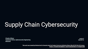 AVCDL talk: Supply Chain Cybersecurity (Automotive IQ 2024 Ann Arbor)