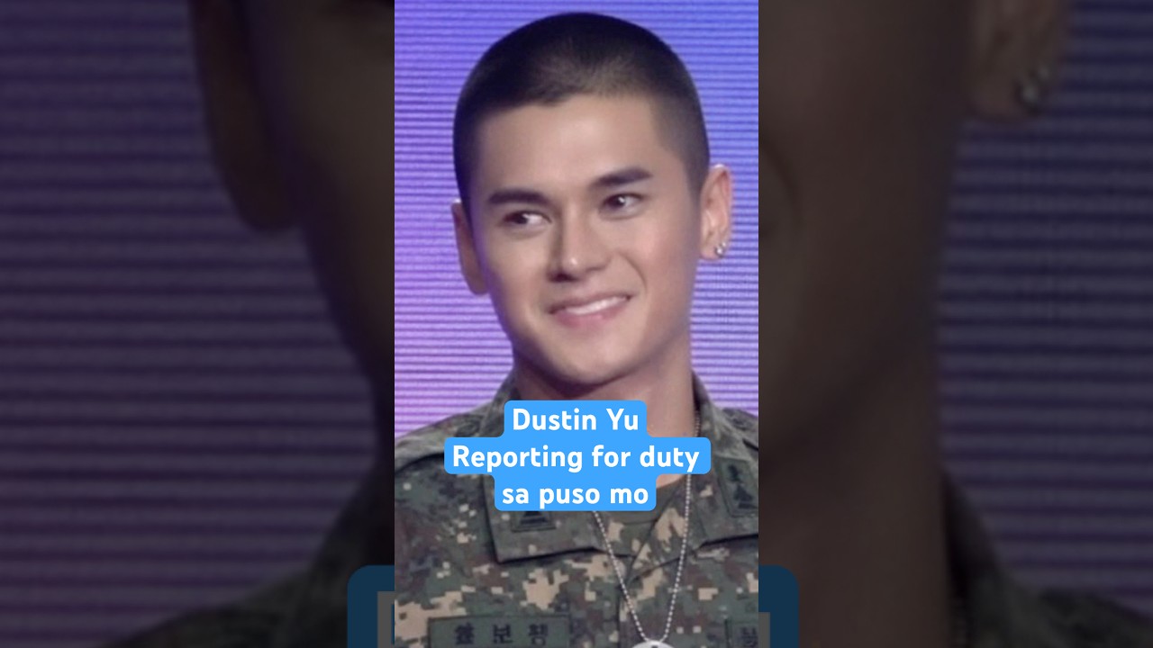 Dustin Yu reporting for duty sa puso mo 😊 