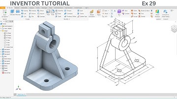 Autodesk Inventor 3D Modeling Tutorial: Ex 29 | Inventor Tutorial