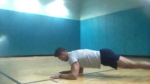 Plank with scapular protraction retraction
