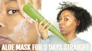 I Used Fresh Aloe Vera on My Face for 5 DAYS & THIS HAPPENED!