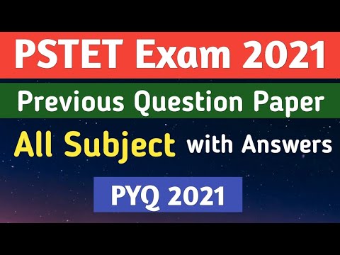 PSTET Answer Key 2021 - Paper - 2 | Set - S | All Subjects | Math Science - Social Science Answers