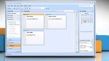 How to add a vCard from a message to the contact list in Microsoft® Outlook 2007 :Tutorial