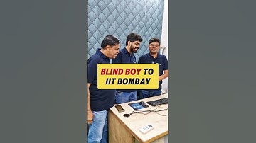 Real AIR1 🔥 Blind Boy To IIT Bombay 💗 JEE Advanced Result 2025 #motivation #iitbombay #jee #iit