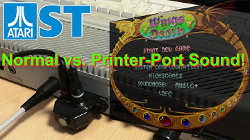Atari ST, Wings of Death, normal vs. Printer-Port Sound! (Real Hardware)