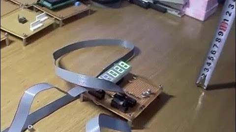 ATmega128 개발 시리즈,실험124 초음파를 이용한 거리측정실험 2