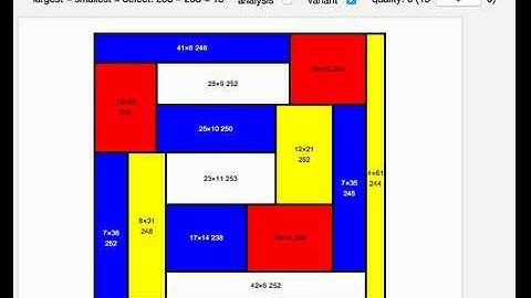 Mondrian Art Problem