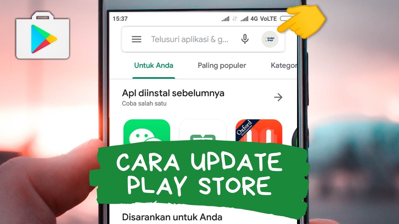 Klik Tombol Update Di Google Play Store