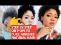 How to curl 4inches hair/Simple Twist and Curl for Type 4 Natural Hair/hairstyle/Afise Mercy.