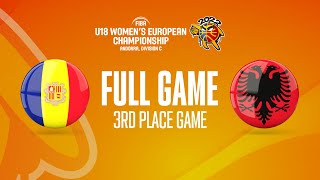 Andorra v Albania | Full Basketball Game | FIBA U18 Women's European Championship 2022