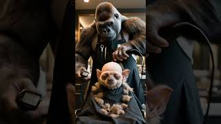 Why is this Pygmy slow loris bald🤣  #haircut #animalcut #gorilla