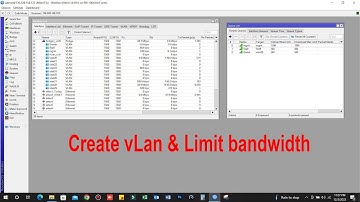 Mikrotik, Create VLAN and limit speed