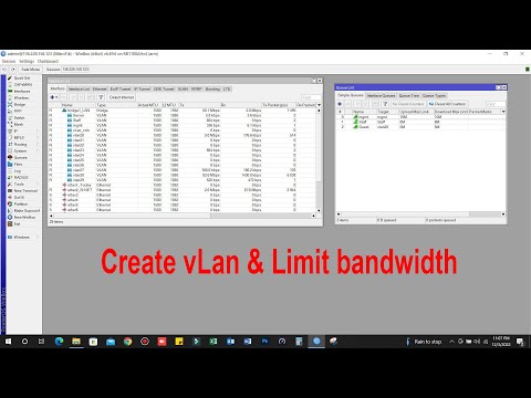 Mikrotik, Create VLAN and limit speed