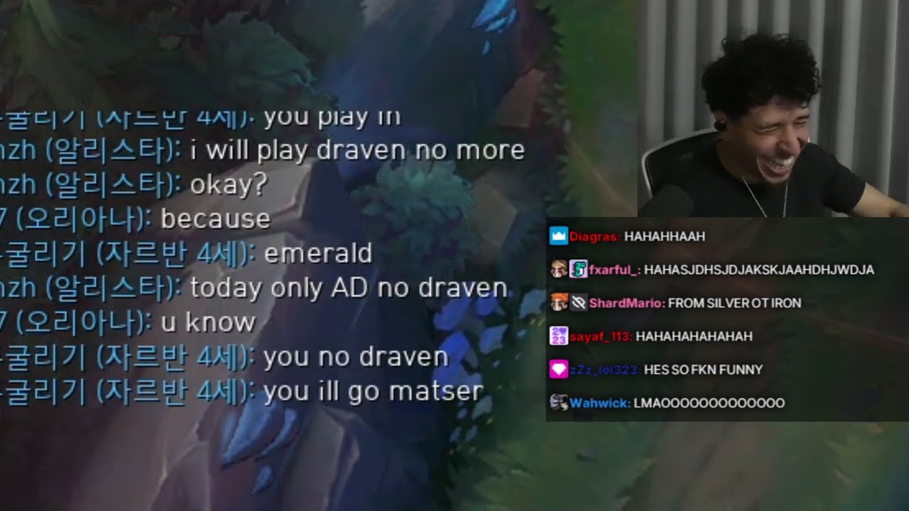 humzh's non-draven picks are traumatizing high elo kr players (not in a good way...)