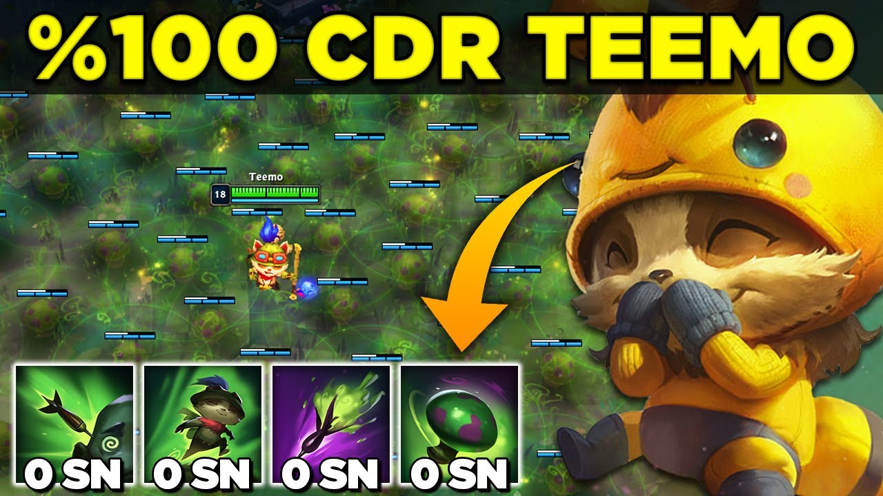 SINIRSIZ COOLDOWN TEEMO VS 5 YOUTUBER! | Zero LoL