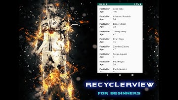 Android Studio Tutorial - RecyclerView 2020 | Simple RecyclerView