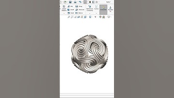Complex Ball in Solidworks. Watch the full video tutorial on my YouTube channel.#solidworks #design