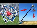 Dropping my Robot in a Tensegrity Structure