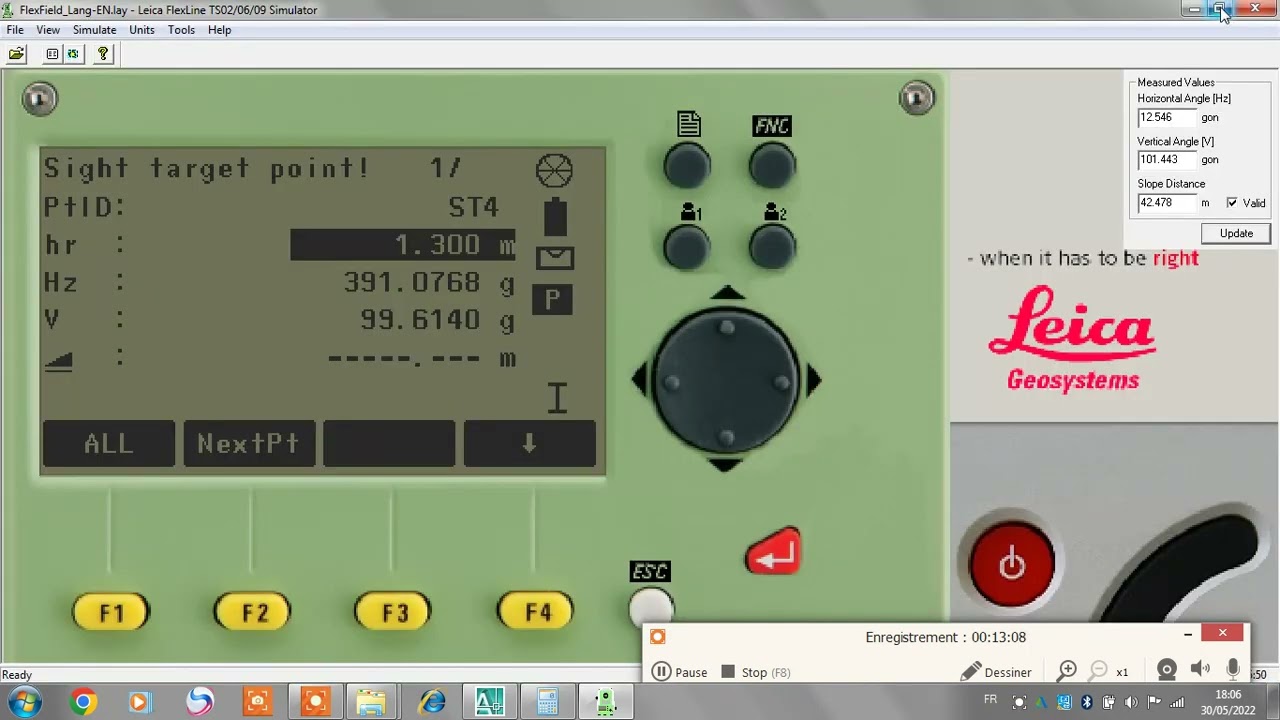TOPOGRAPHIE : STATION LIBRE