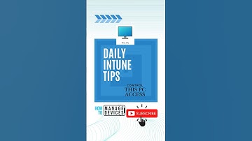Control This PC Access using Intune | Daily #Intune Tips #microsoftintune