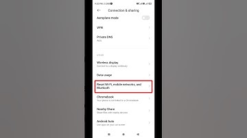 How to reset Wi-Fi mobile network, and blutooth #shorts