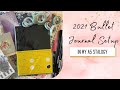 A5 Stalogy Bullet Journal | 2nd Half 2021 Setup | Simply Gilded Pretty Pink & Mint Theme