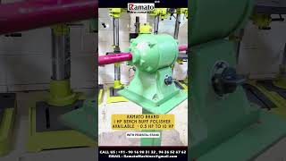 Ramato® Bench Polisher Machine 0.5HP & 1HP, 2800 RPM Buffing Machine | Rajlaxmi Machine Tools Rajkot
