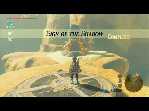 Vídeo: Zelda - Solução Da Missão Sasa Kai E The Sign Of The Shadow Em Breath Of The Wild