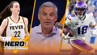 Vikings HAD to pay Justin Jefferson, cheap shot on Caitlin Clark upgraded to Flagrant 1 | THE HERD