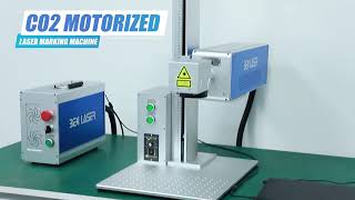 BEC Laser motorized CO2 laser marking machine for non-metal materials marking