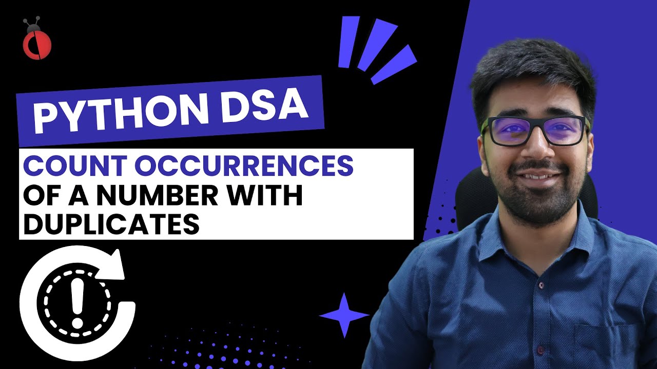 DSA in Python Course - Count Occurrences in Sorted Array | Binary ...