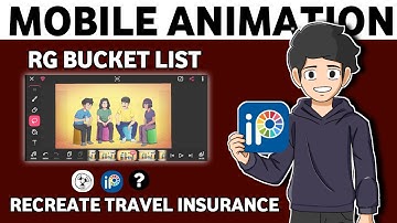 RG Bucket List travel insurance Recreated on Mobile | Step by Step Full Animation Tutorial